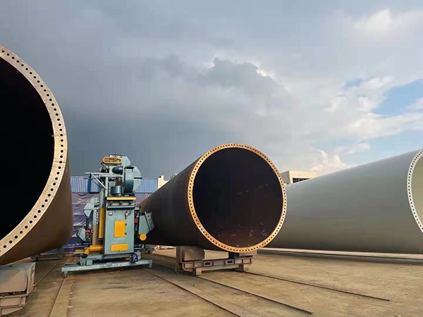 DXWP80塔筒外壁自動(dòng)拋丸清理機(jī) 